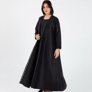 عباية ناعمة سادة من شيفون